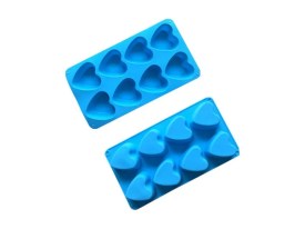 Molde silicona 8 corazones